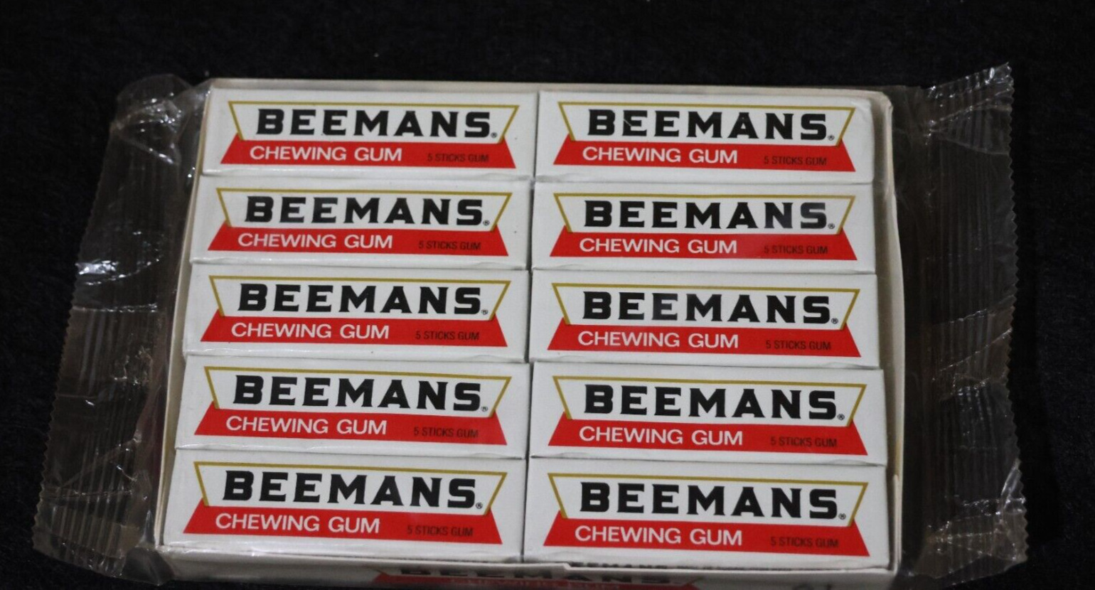 Vintage Beeman's Chewing Gum - 20 pkgs/5 sticks - sealed