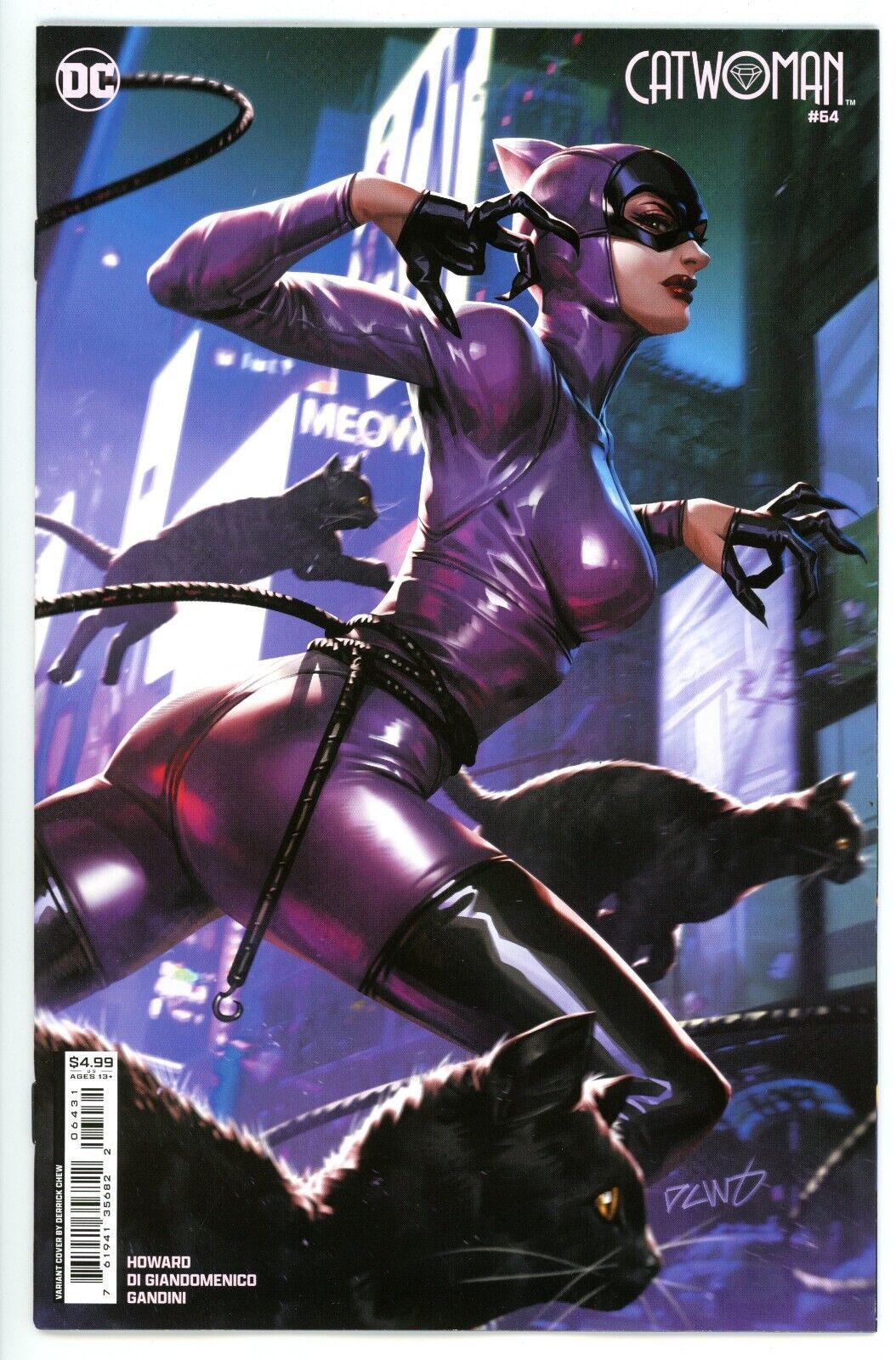 Catwoman #64 . Cover C . Derrick Chew Card Stock Variant .  NM 🟪UNREAD🟪