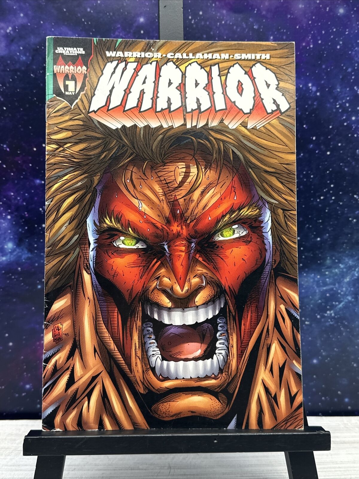 WWF Ultimate Creations ULTIMATE WARRIOR #1 Comic Book May 1996 Vintage LOW GRADE