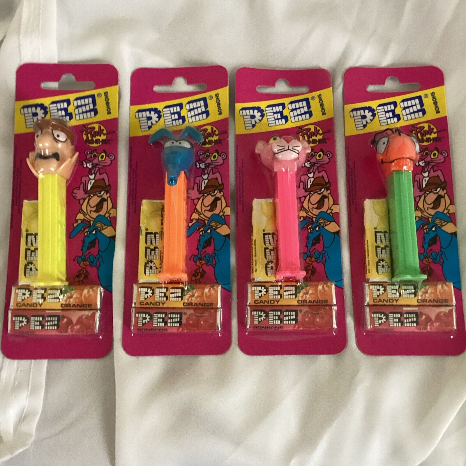Pink Panther Pez Dispenser Lot NEW x4 Complete