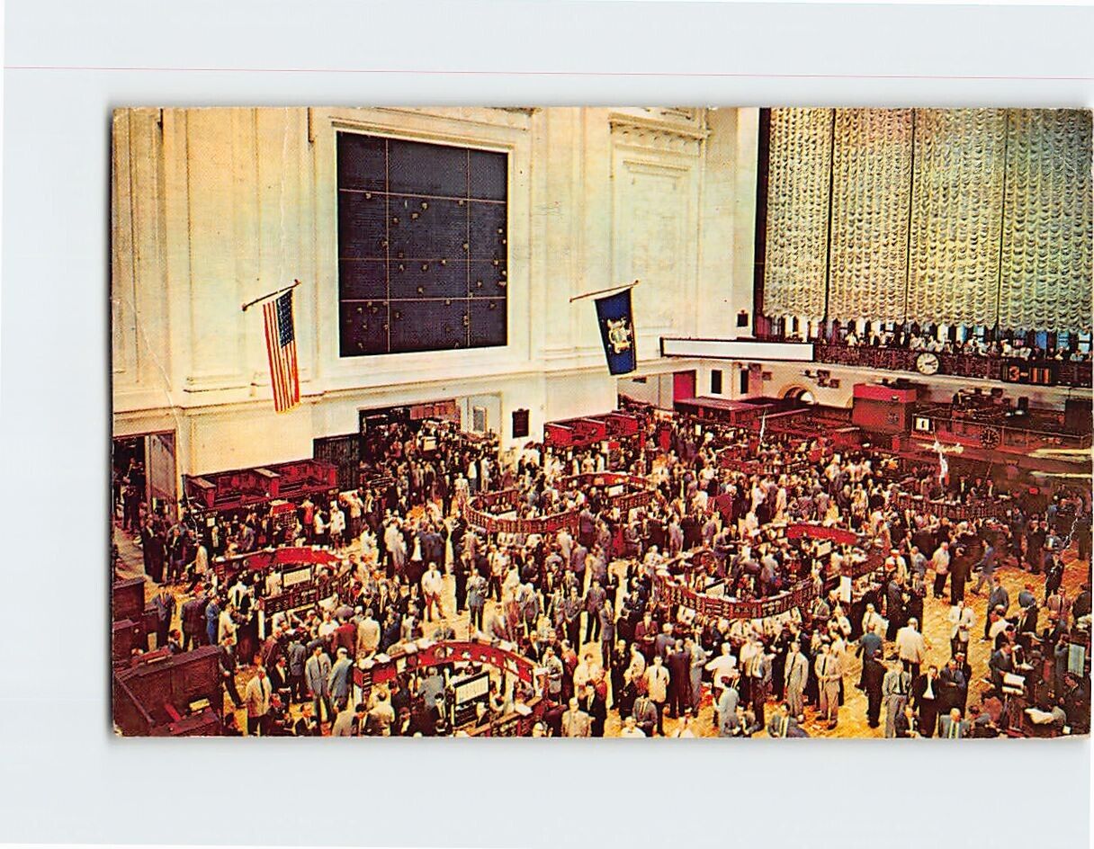 Postcard Trading Floor NY Stock Exchange NY USA