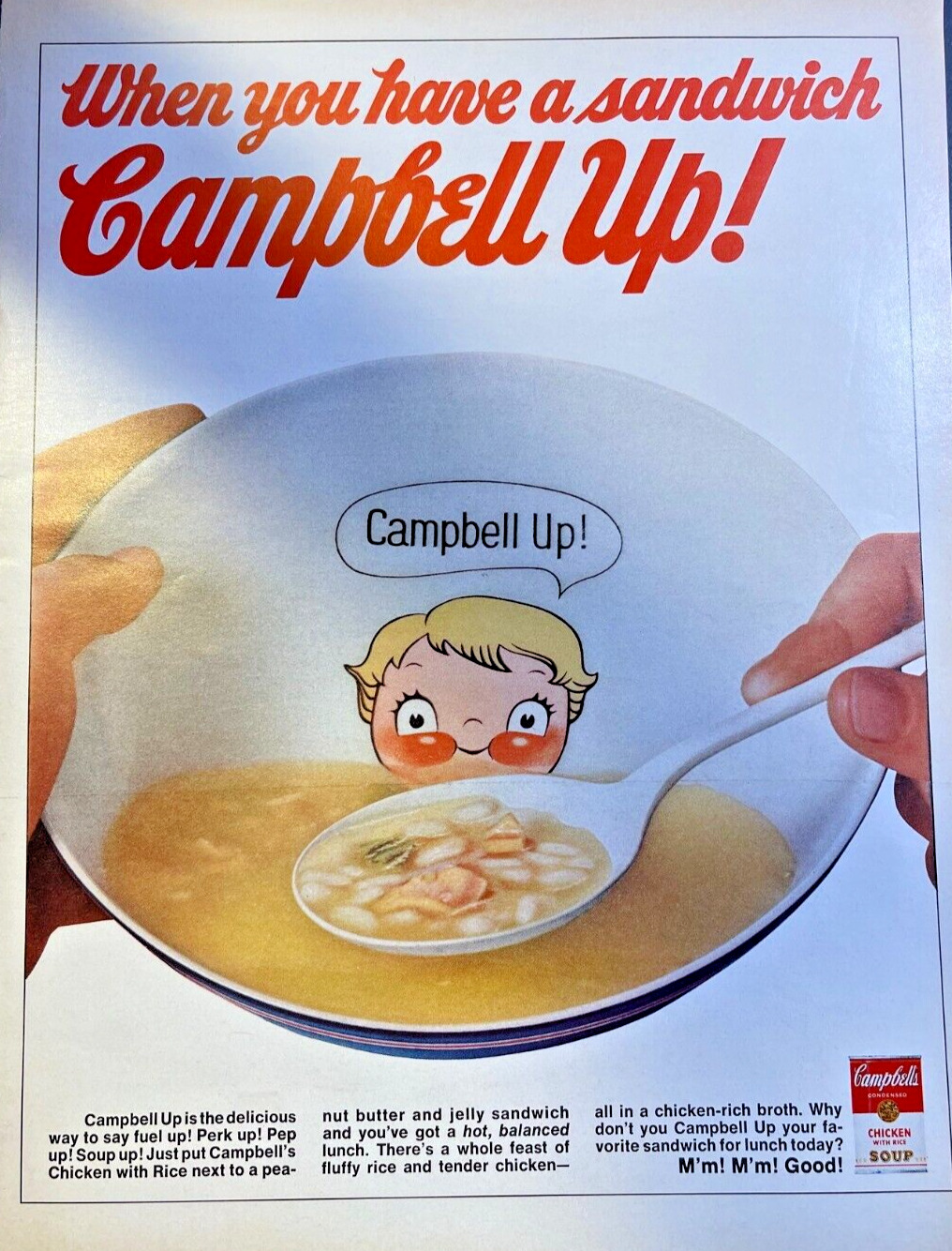 Magazine Advertisement 1969 Campbells Soup When You Have A Sandwich Soup Up