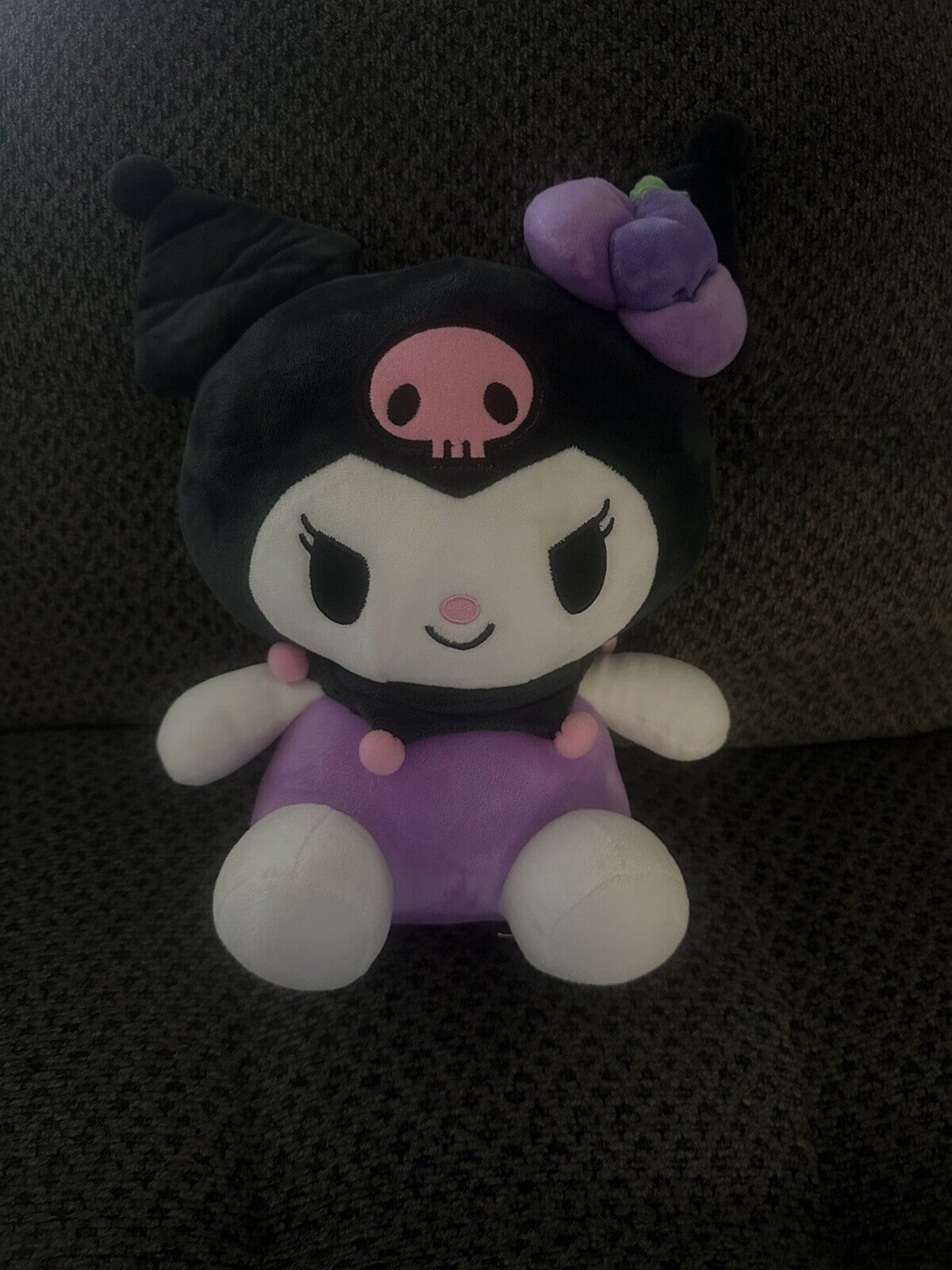Sanrio Hello Kitty With Pink Skull Stuffed Toy Plush