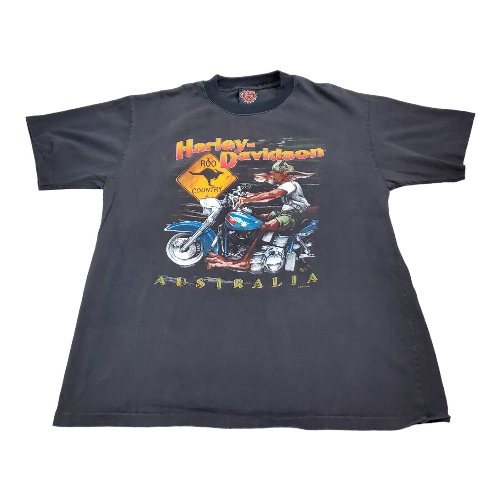 Vintage Harley Davidson Australia ROO Country Kangaroo T-Shirt 1997 Size Large L