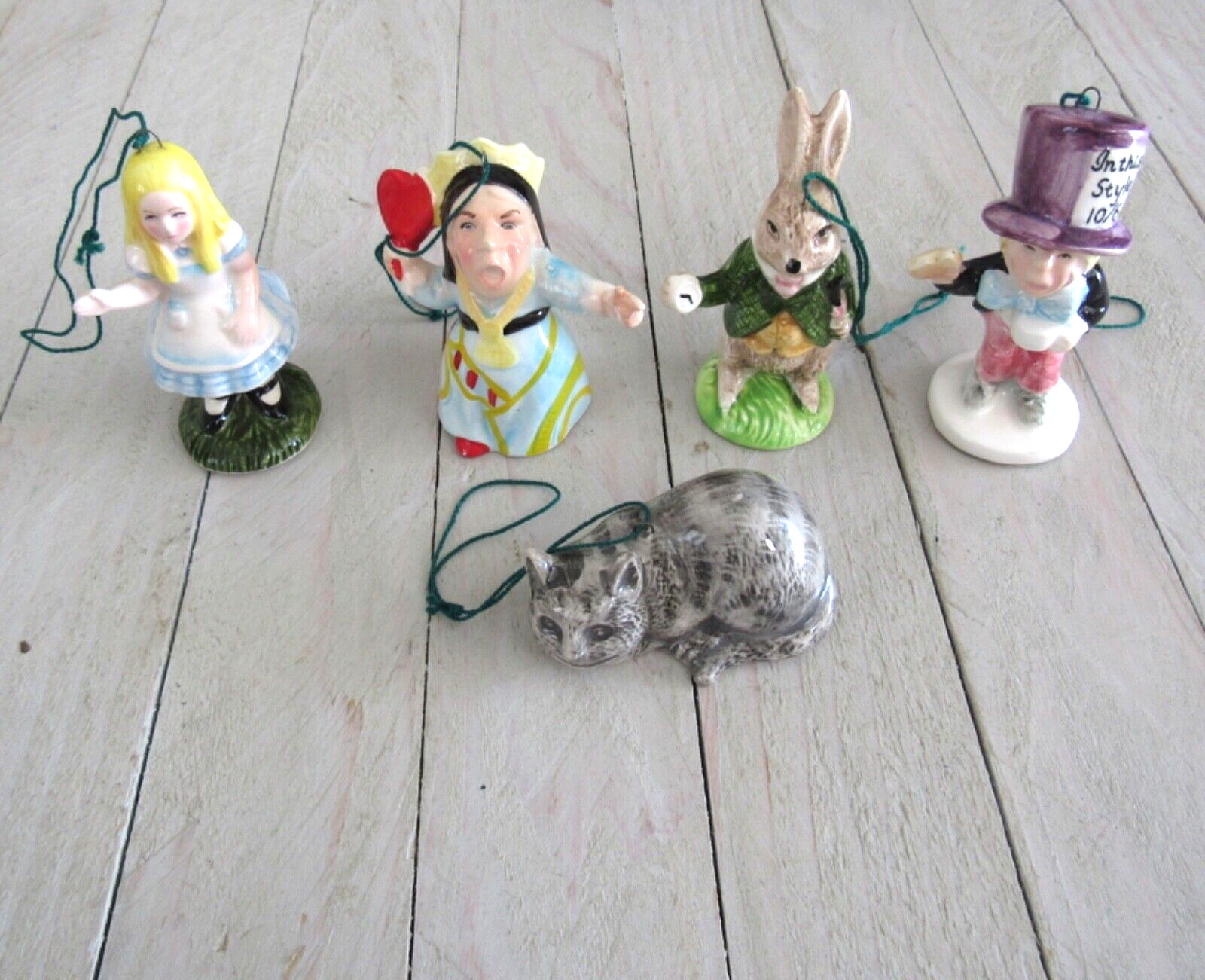 VIntage Company Of Friends Alice in Wonderland 1979 Ornaments Lot of 5