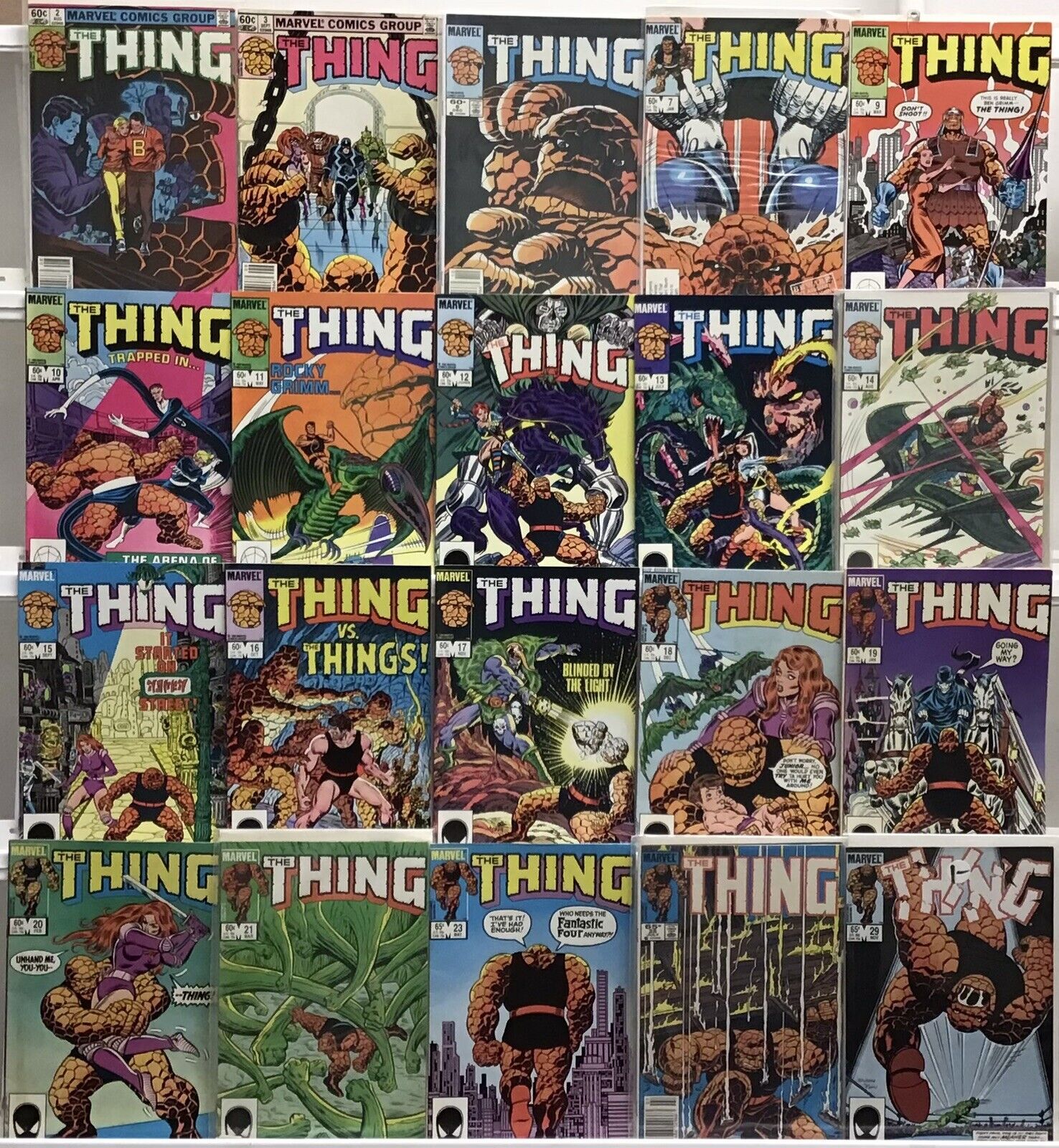 Marvel Comics - The Thing 1st Series - Comic Book Lot Of 20
