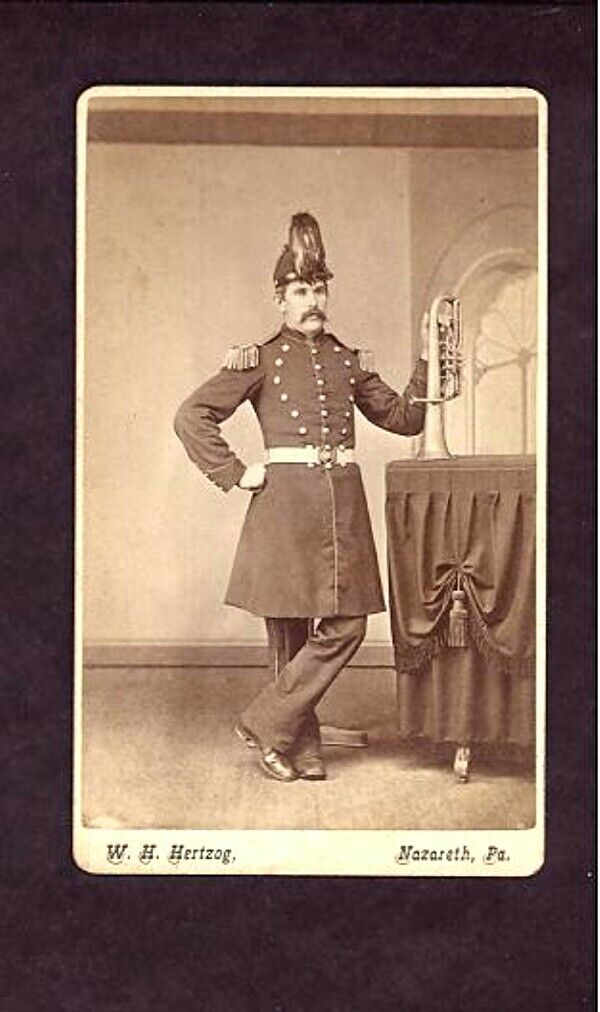 C.D.V. of BANDSMAN - Pennsylvania State Militia - Circa 1880\'s