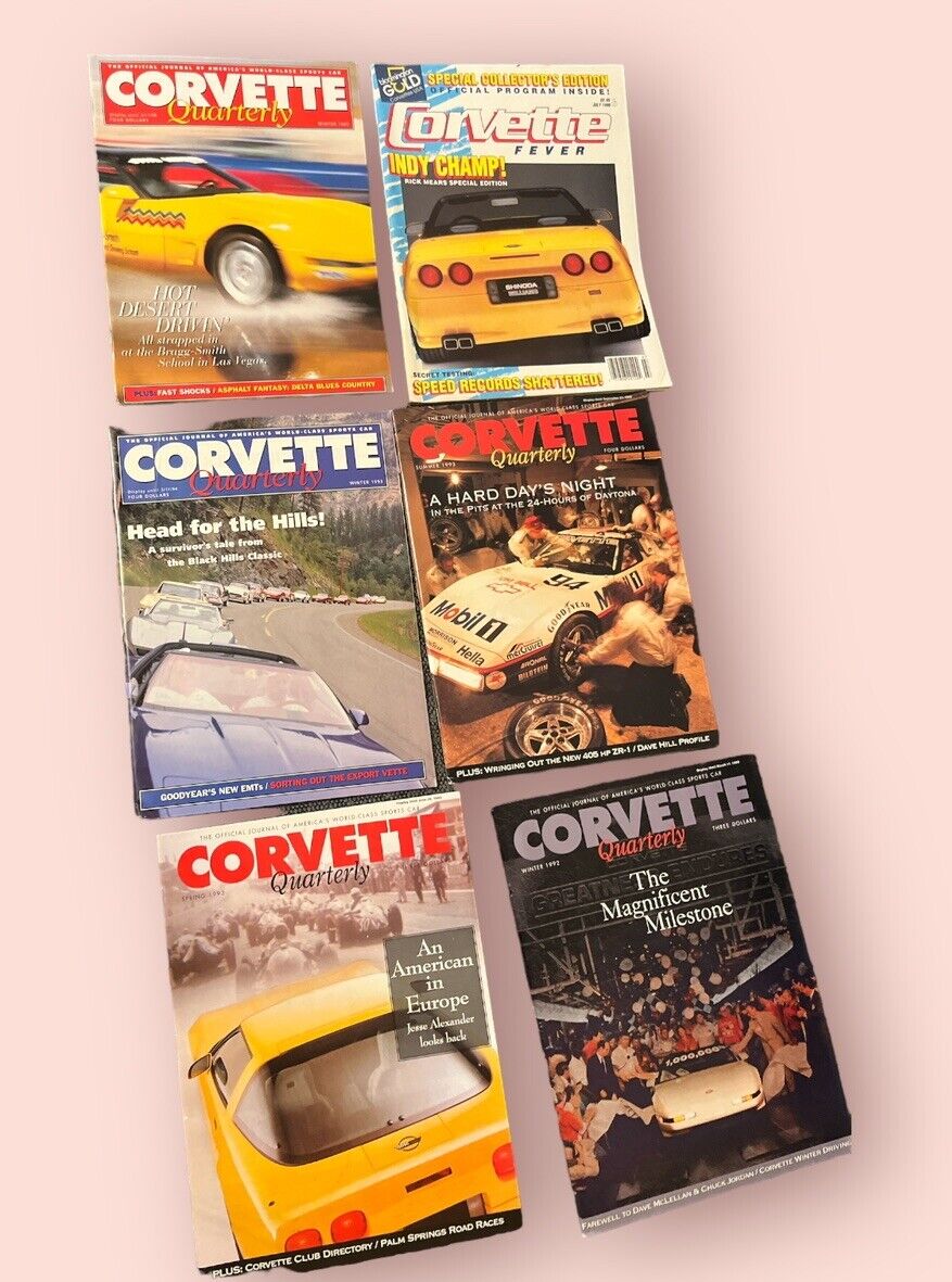 Corvette Magazine Newsstand Lot 1990’s 90’s Quarterly & Fever Vette
