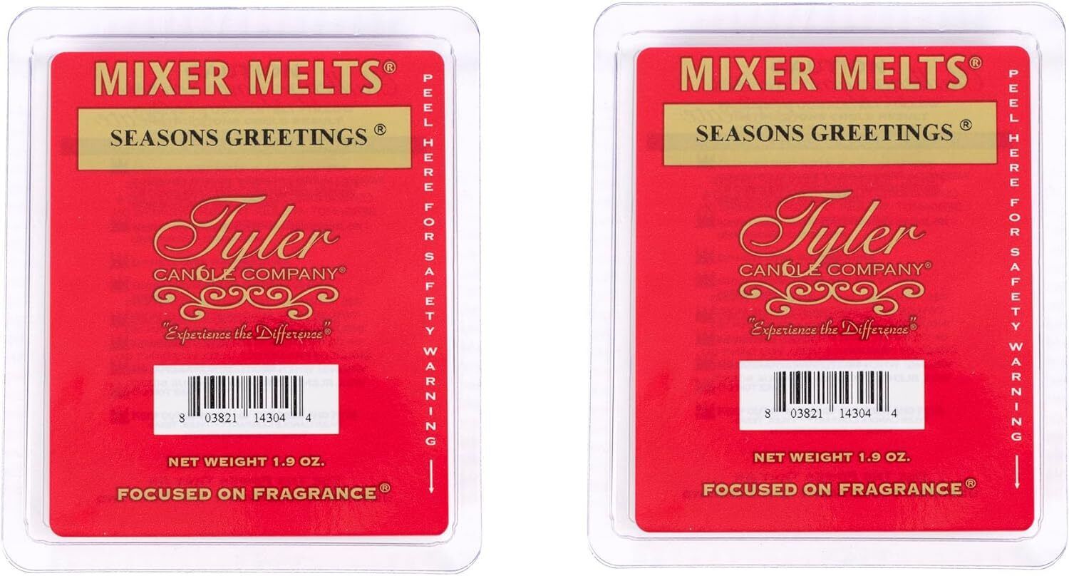 Tyler Candle Company Seasons Greetings 1.9 Ounce Scented 