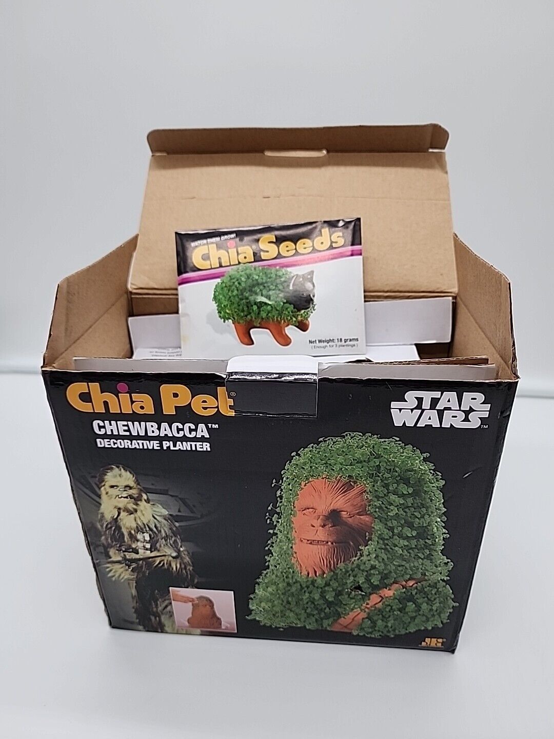 STAR WARS CHEWBACCA Chia Pet CP430-01 Seed Pack Decorative Pottery Planter NEW