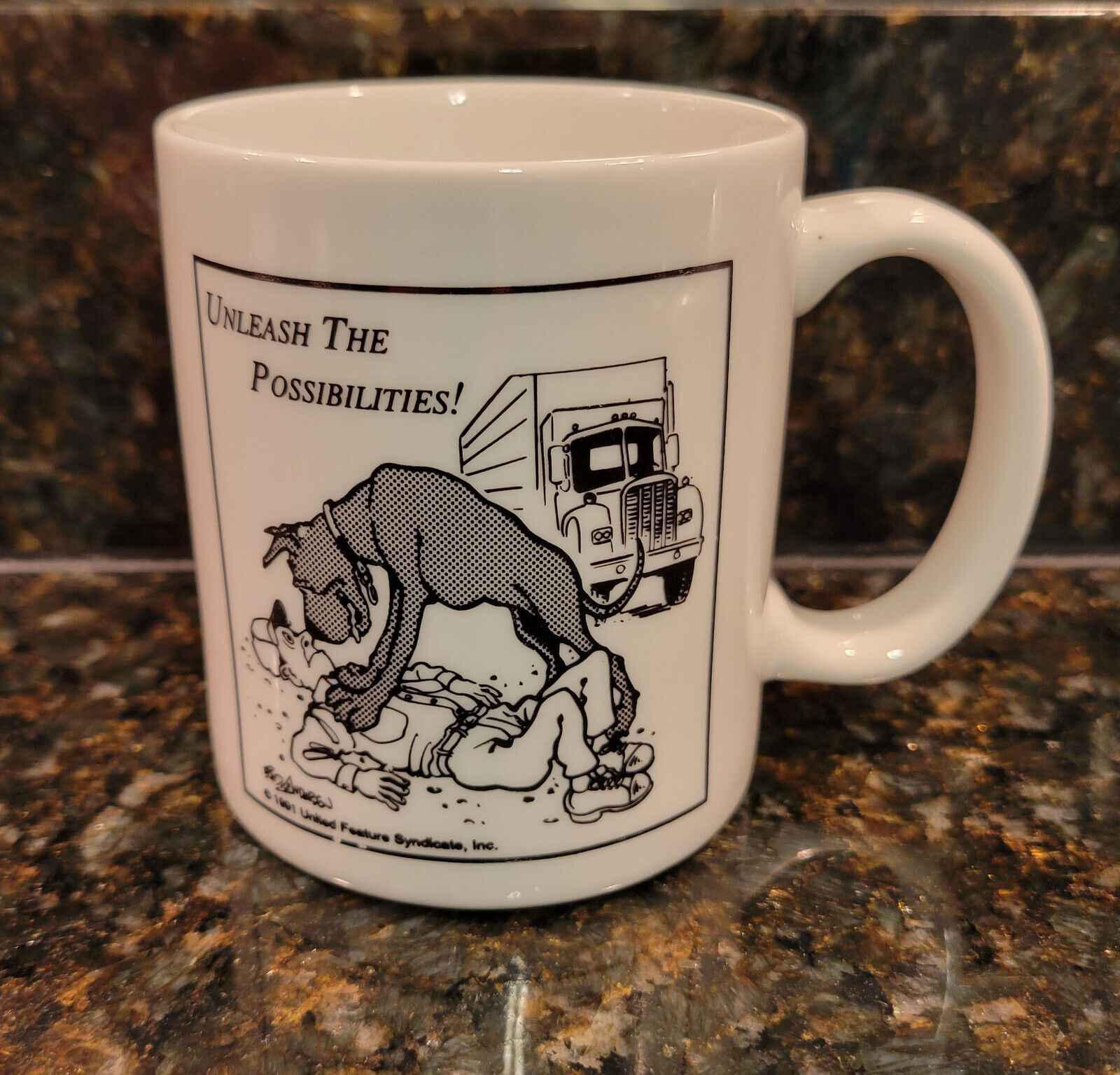 Rare Vintage Marmaduke Comic Coffee Mug - Brad Anderson - 1991