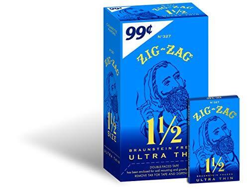 Zig-Zag Rolling Papers 1 1/2 Size Blue Ultra Thin Pre Priced $.99 24 ct carton