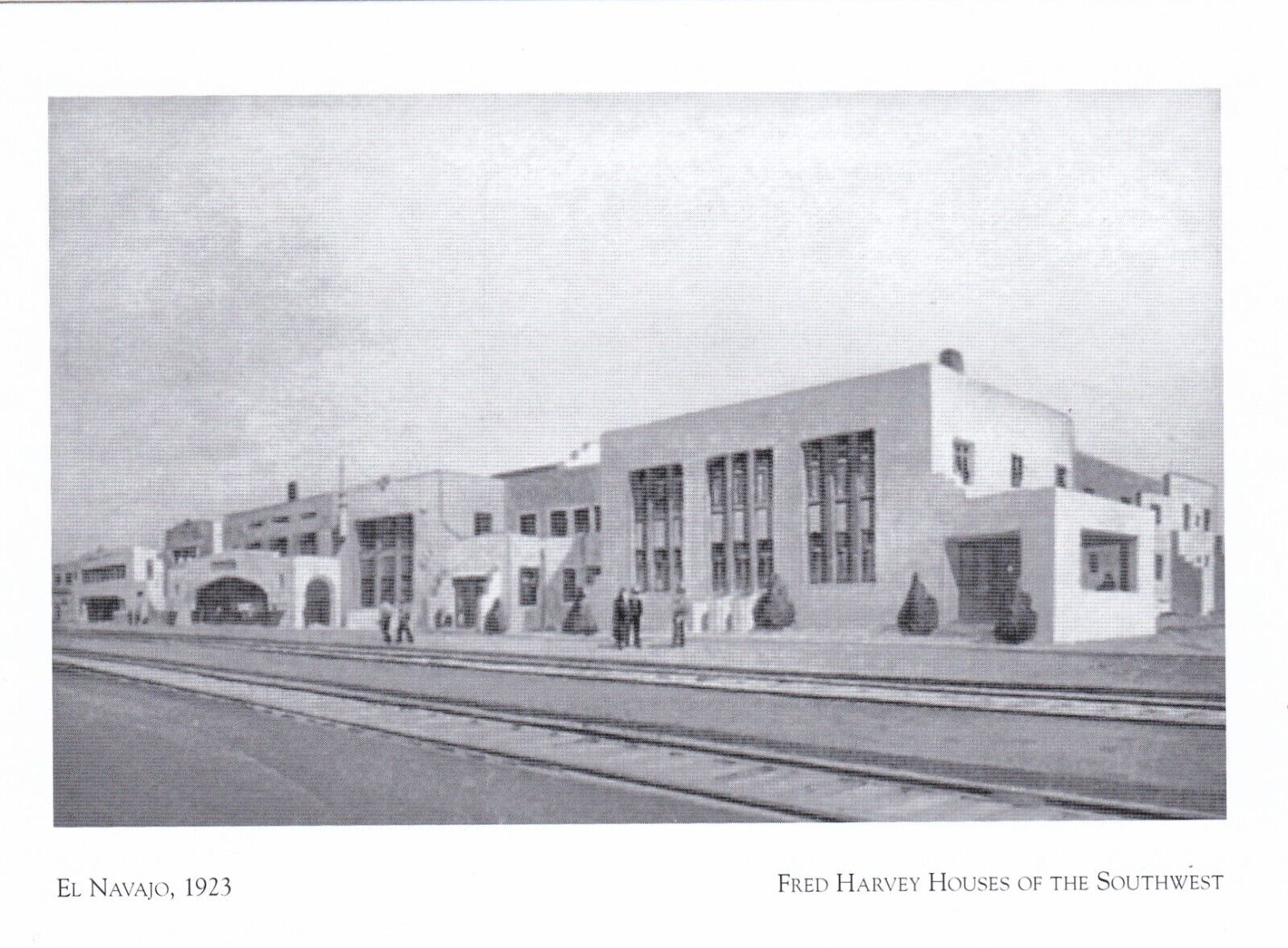 El Navajo Fred Harvey Hotel Gallup New Mexico Postcard Circa 1923