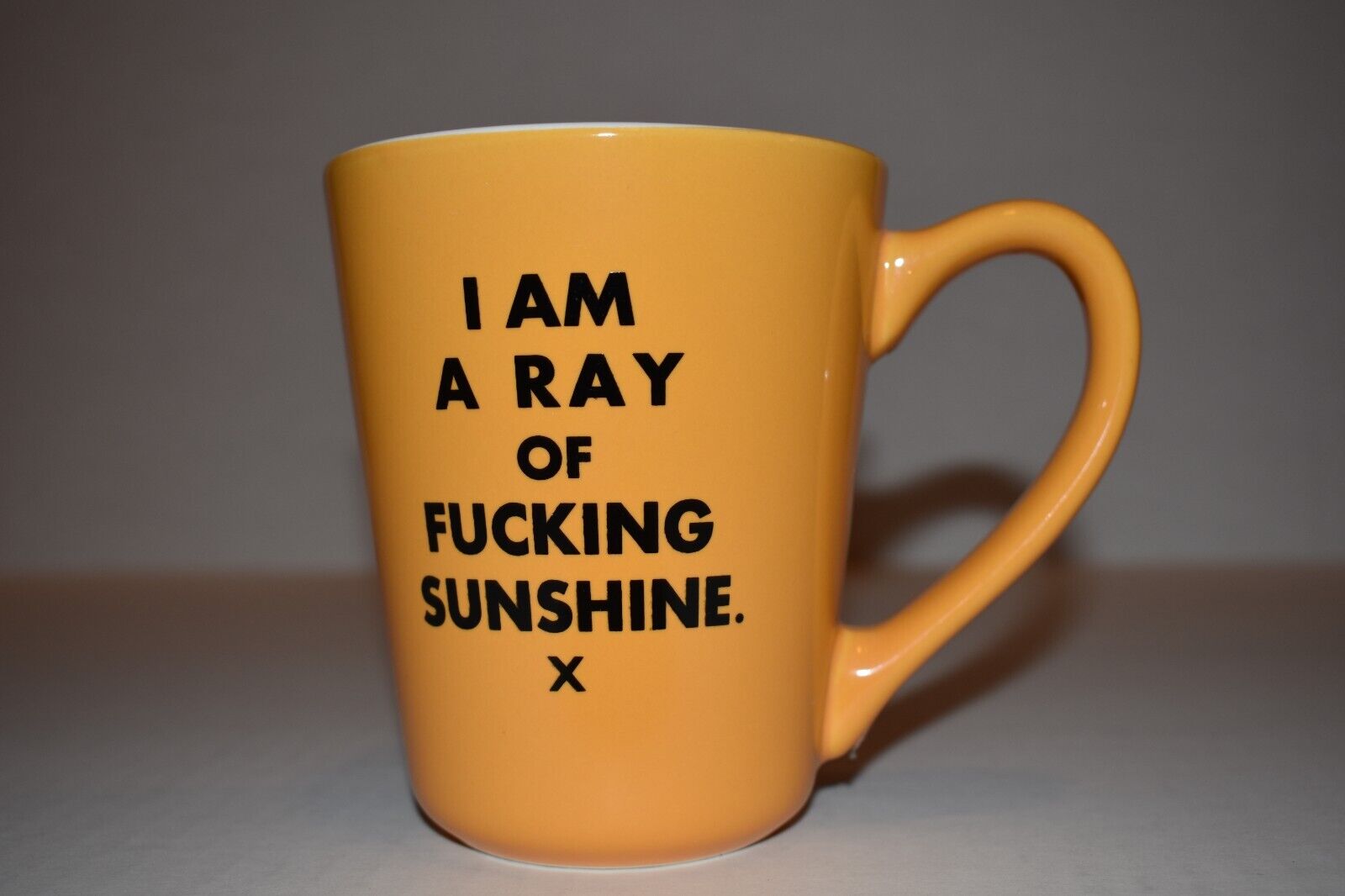Brand New \'I AM A RAY OF F*CKING SUNSHINE\' bright yellow XL MUG - great gift