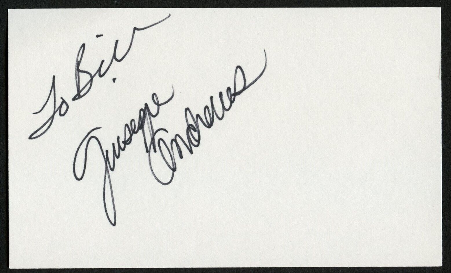 Guiseppe Andrews signed autograph auto 3x5 Cut American Actor Director & Singer
