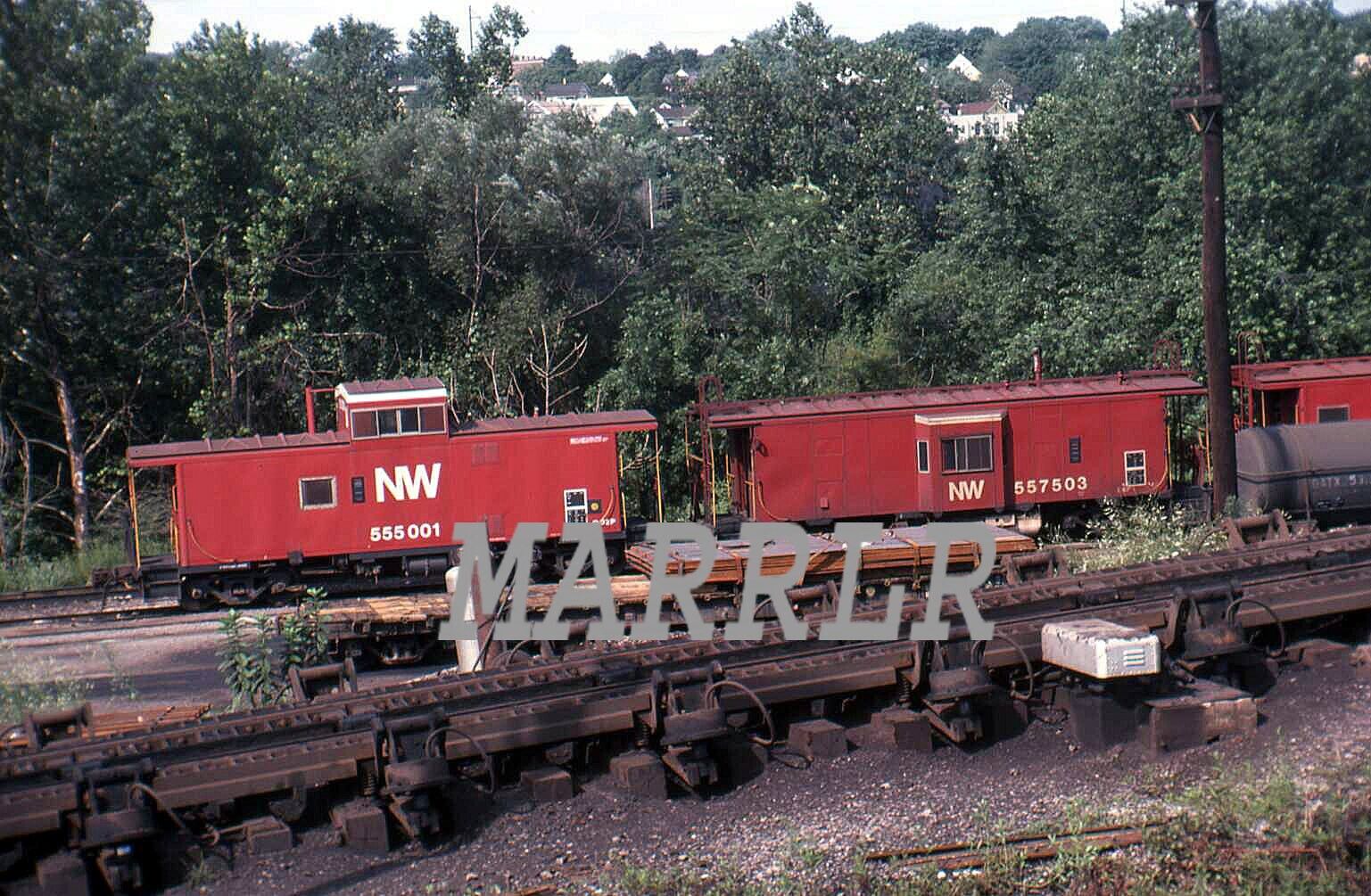 RR Print-NORFOLK & WESTERN NW 550001 at Struthers Oh  8/7/1978