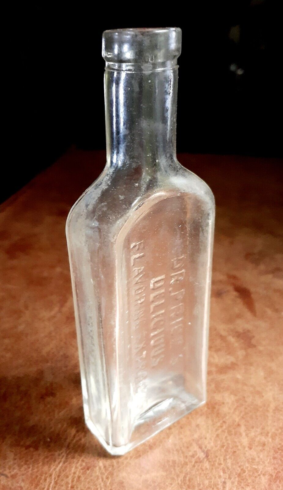 Antique Dr. Price's 'Delicious Flavoring Extract' Clear Bottle made 1915 to 1929