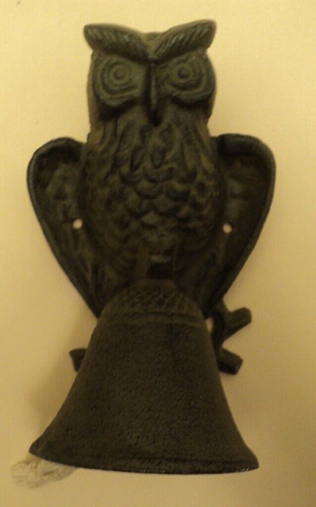 Antique - Cast Iron Owl Bell - 6\