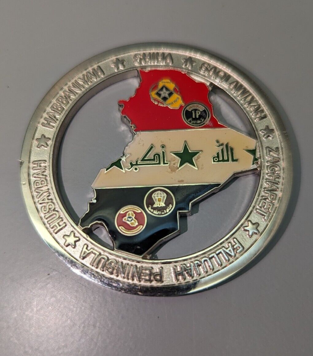 USMC 1st BN 1st Marine Div Iraqi Freedom RCT-6 II MEF 06-08 Challenge Coin ZZ-1