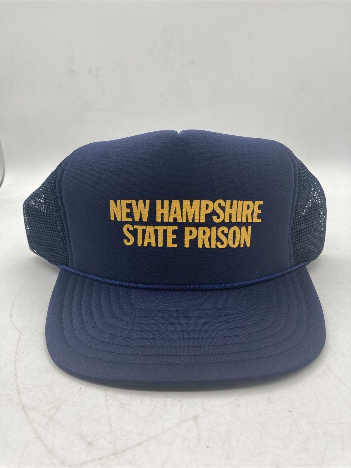 New Hampshire State Police Prison Hat Vintage Cap Blue Snapback Unworn Jail