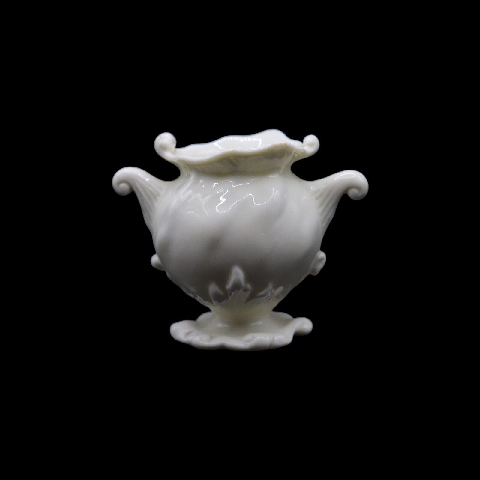 Royal Doulton Burslem Mini Cream Bone China Two Handle Vase