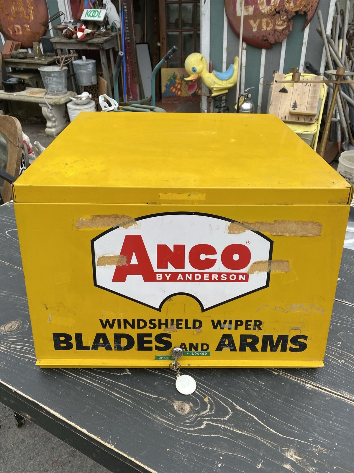 Vintage Metal Store Display Anco by Anderson Auto Windsheild Wiper Blades Metal