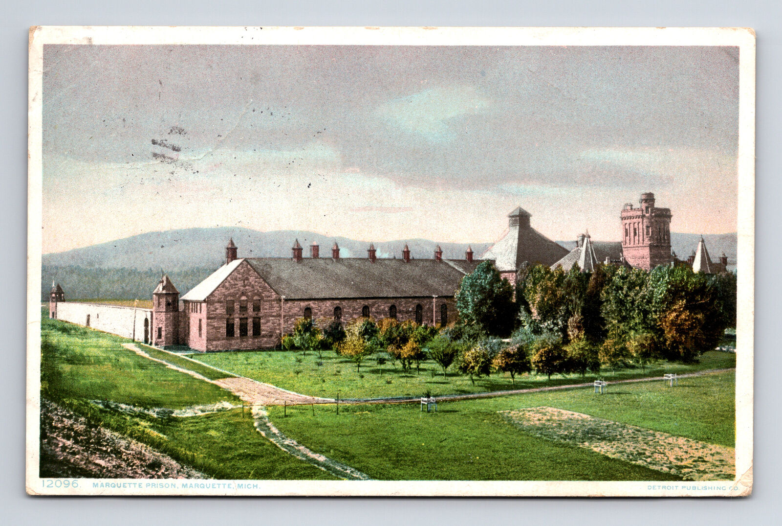 c1909 Marquette Prison Marquette Michigan MI Postcard