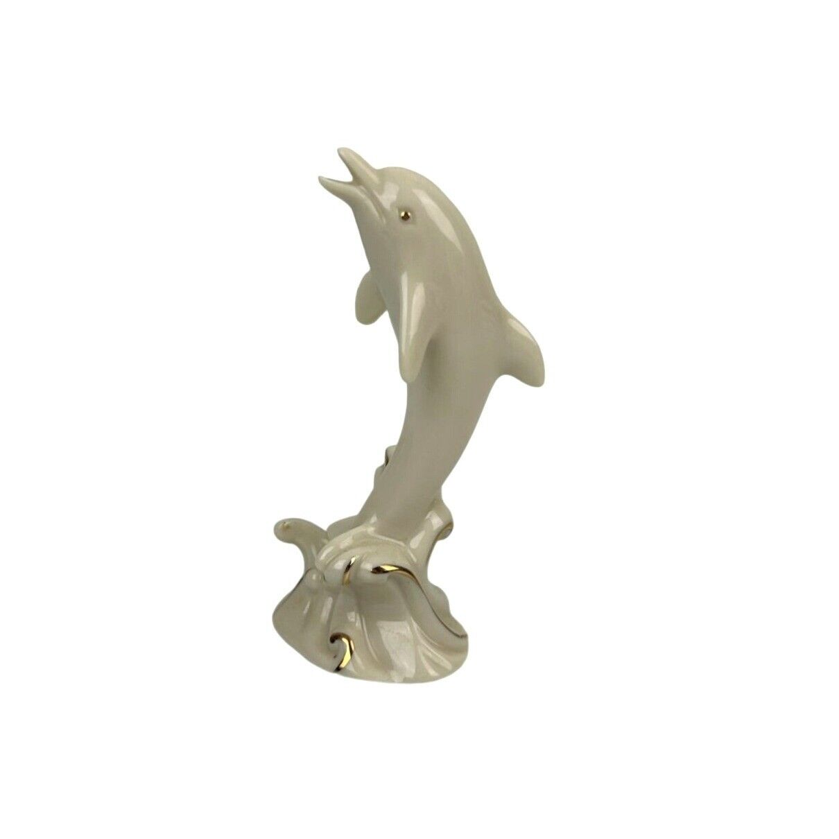 LENOX 24K Gold Accented Dolphin Wave Standing Figure 4\