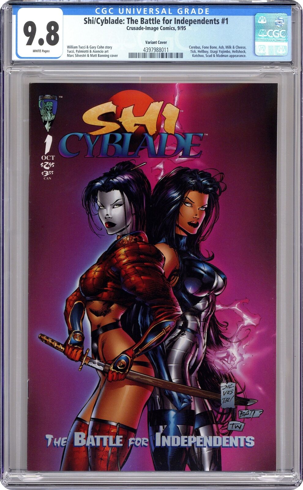 Shi Cyblade The Battle for Independents 1B Tucci Variant CGC 9.8 1995 4397988011