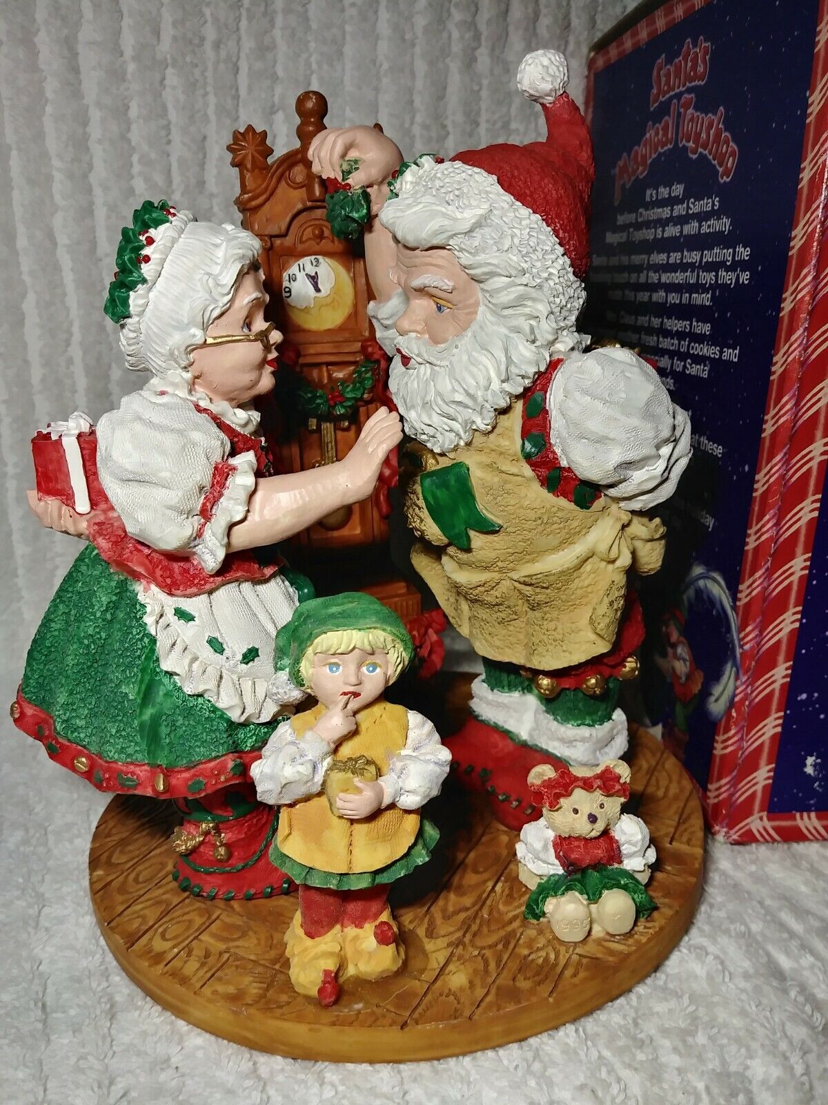 Santas Magical Toyshop Figurine Mrs Claus Mistletoe Cheryl Ann \'95 Christmas VTG