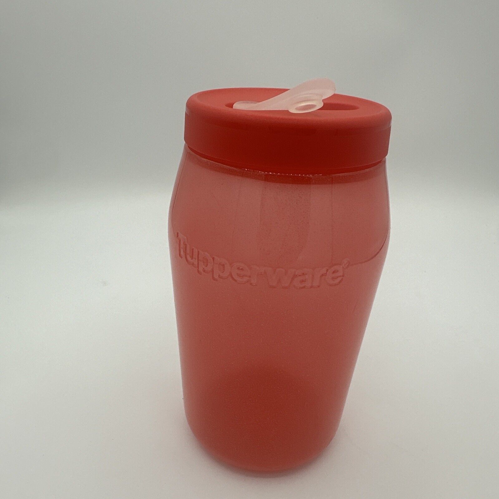 Tupperware Universal Jar Storage Container 925ml /3.25 cup Red Sparkle New 