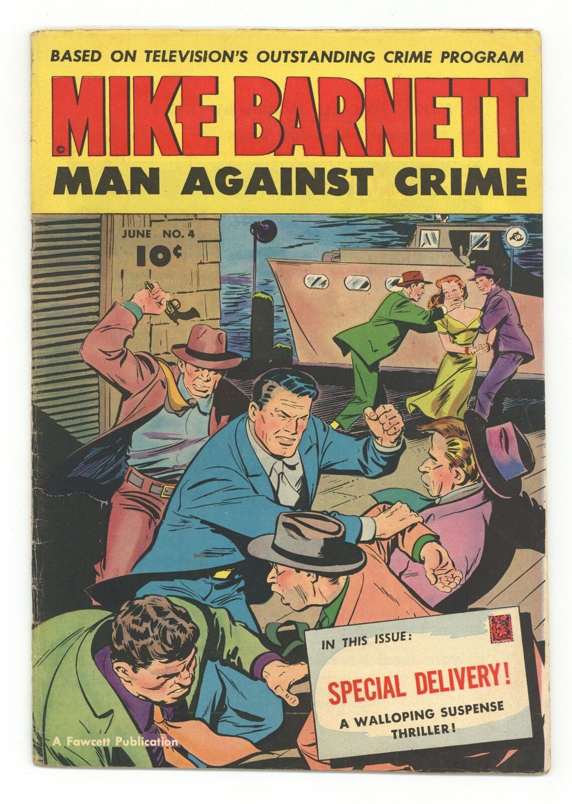 Mike Barnett Man Against Crime #4 VG 4.0 1952