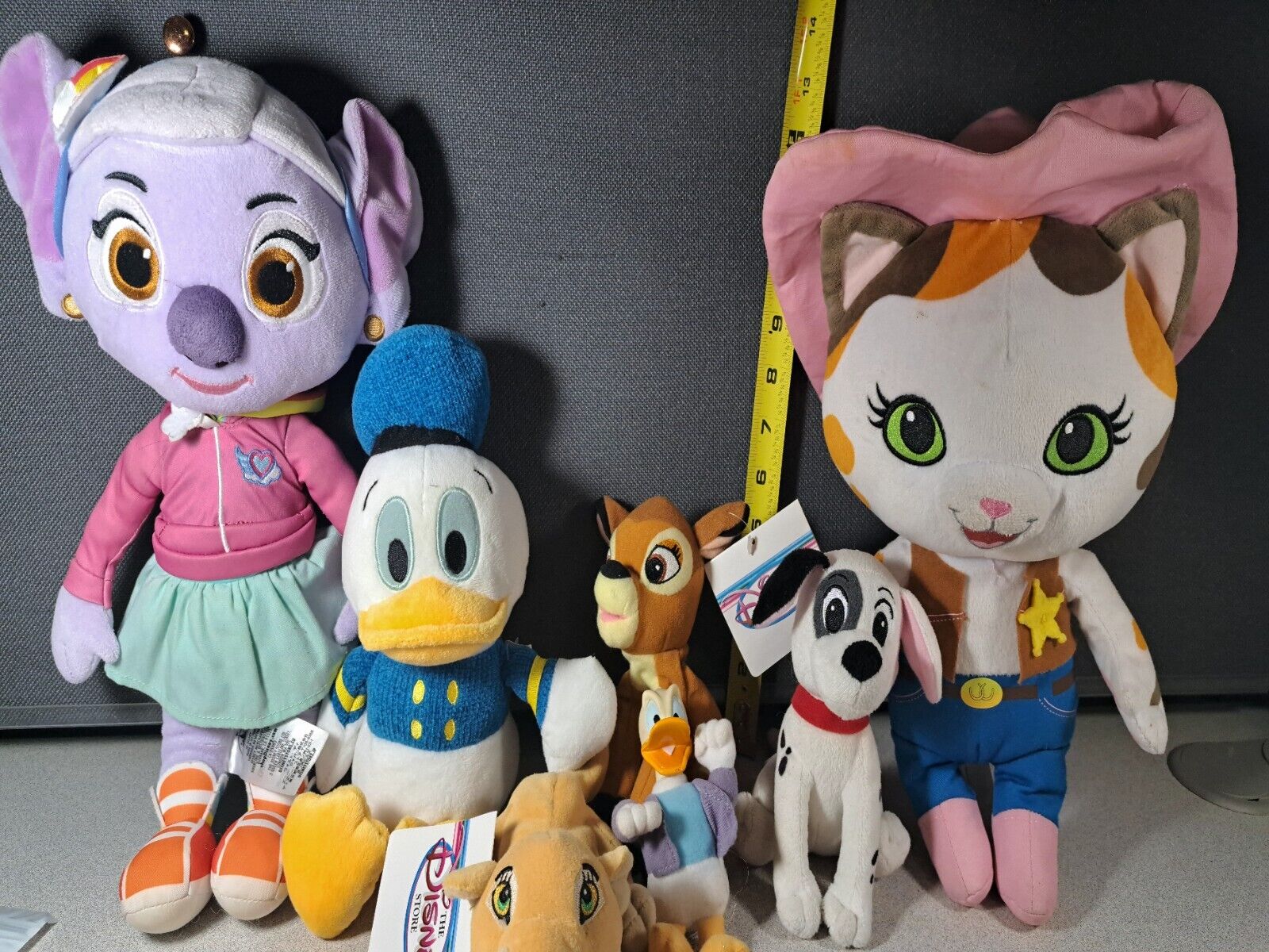 Disney Plush Lot 7pc Sheriff Callie, Bambi, KC the Koala Donald & More #2751LBMT