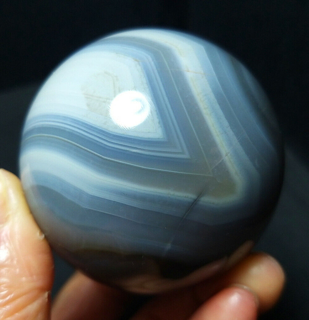  TOP 234G Natural Polished  Agate Crystal Sphere Ball Healing Madagascar WD389