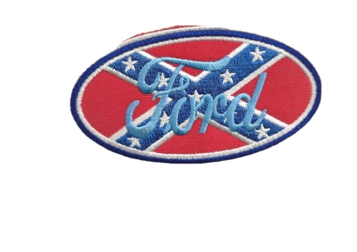 NEW 2 1/8 X 4 INCH FORD RED IRON ON PATCH 