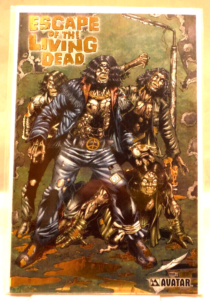 Escape of The Living Dead #1 Gold Foil VF+/NM Condition with COA LimEd 650