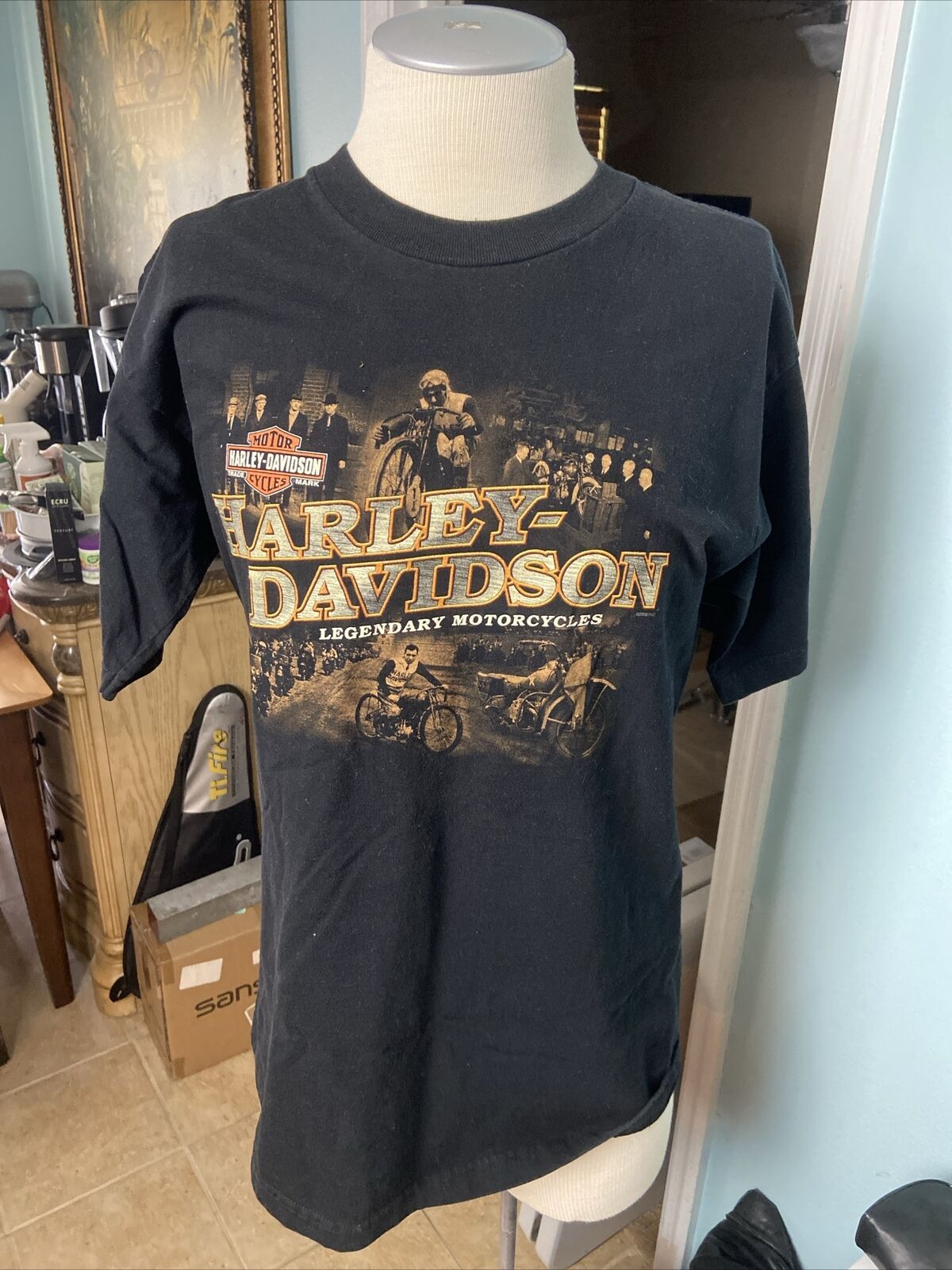 harley davidson Tshirt Large Clermont Florida Motorcycle Mens Stormy Hill