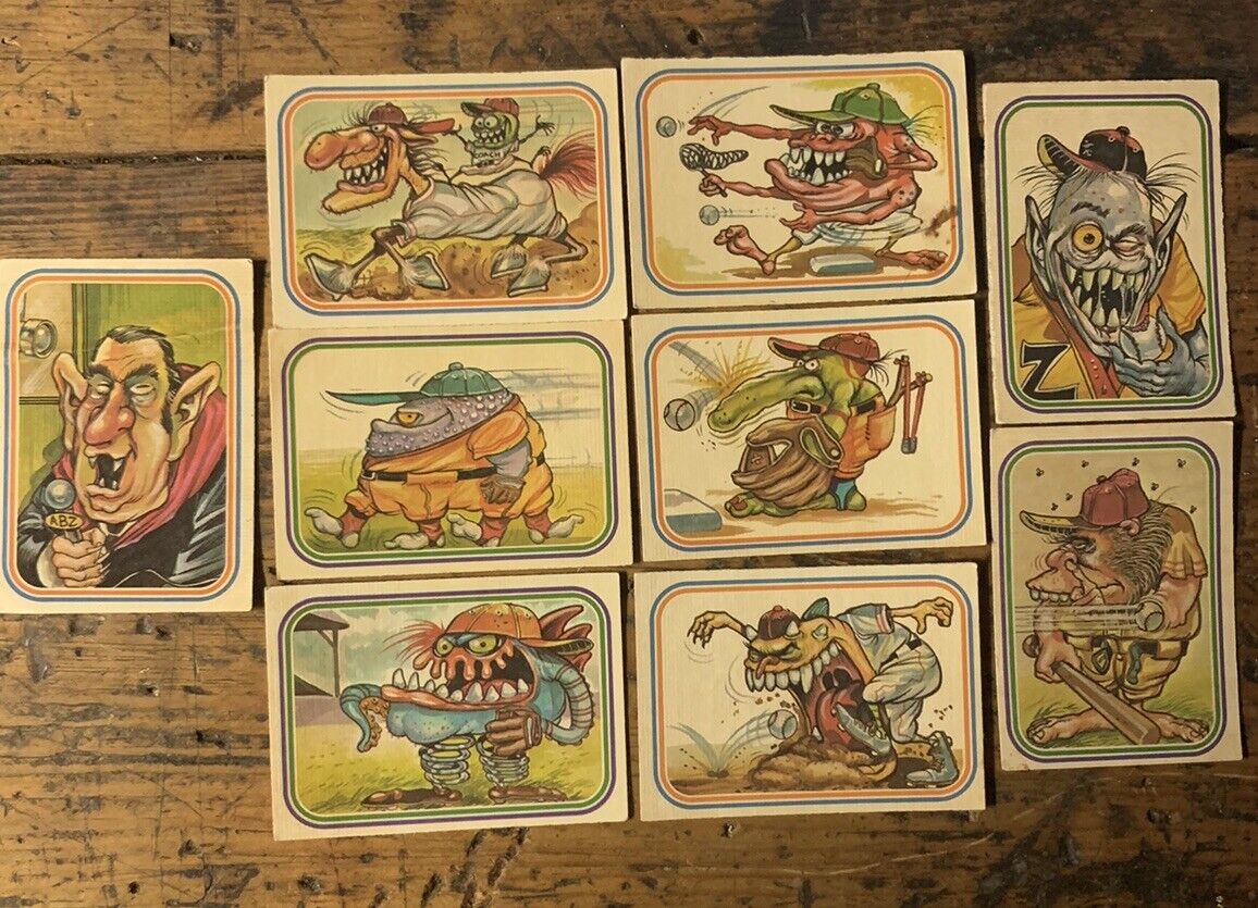 1973 DonRuss Baseball Super Freaks.   9 Cards