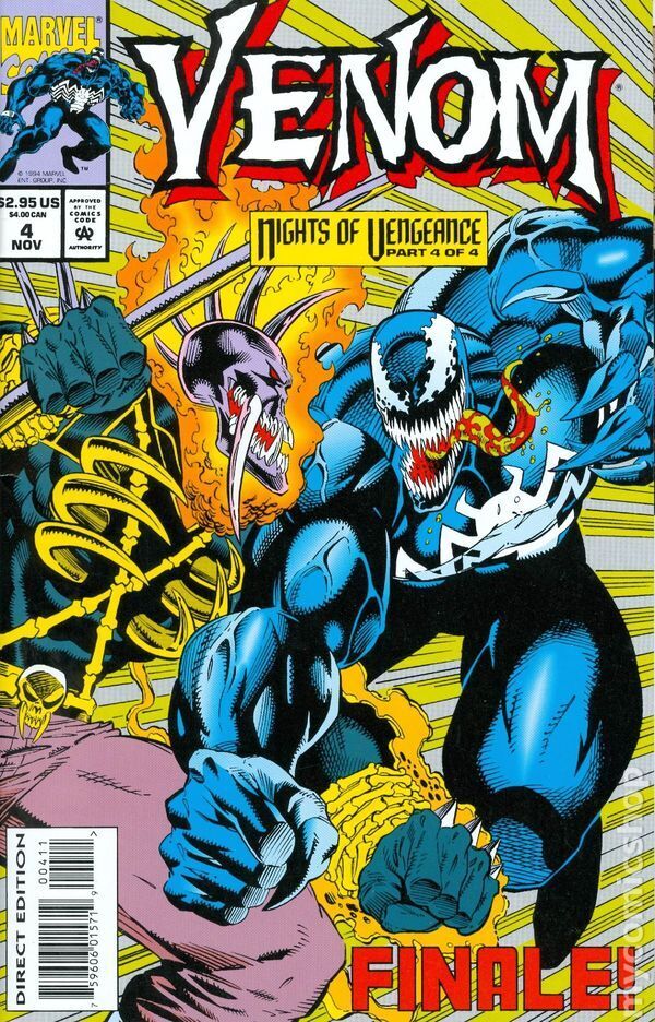 Venom Nights of Vengeance #4 VF 8.0 1994 Stock Image