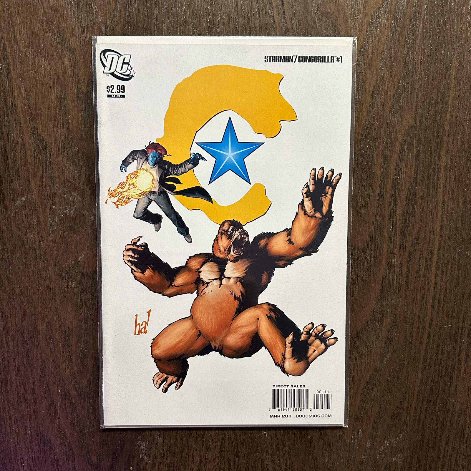Starman/Congorilla #1: DC Comics (2011) NM - Justice League of America tie-in