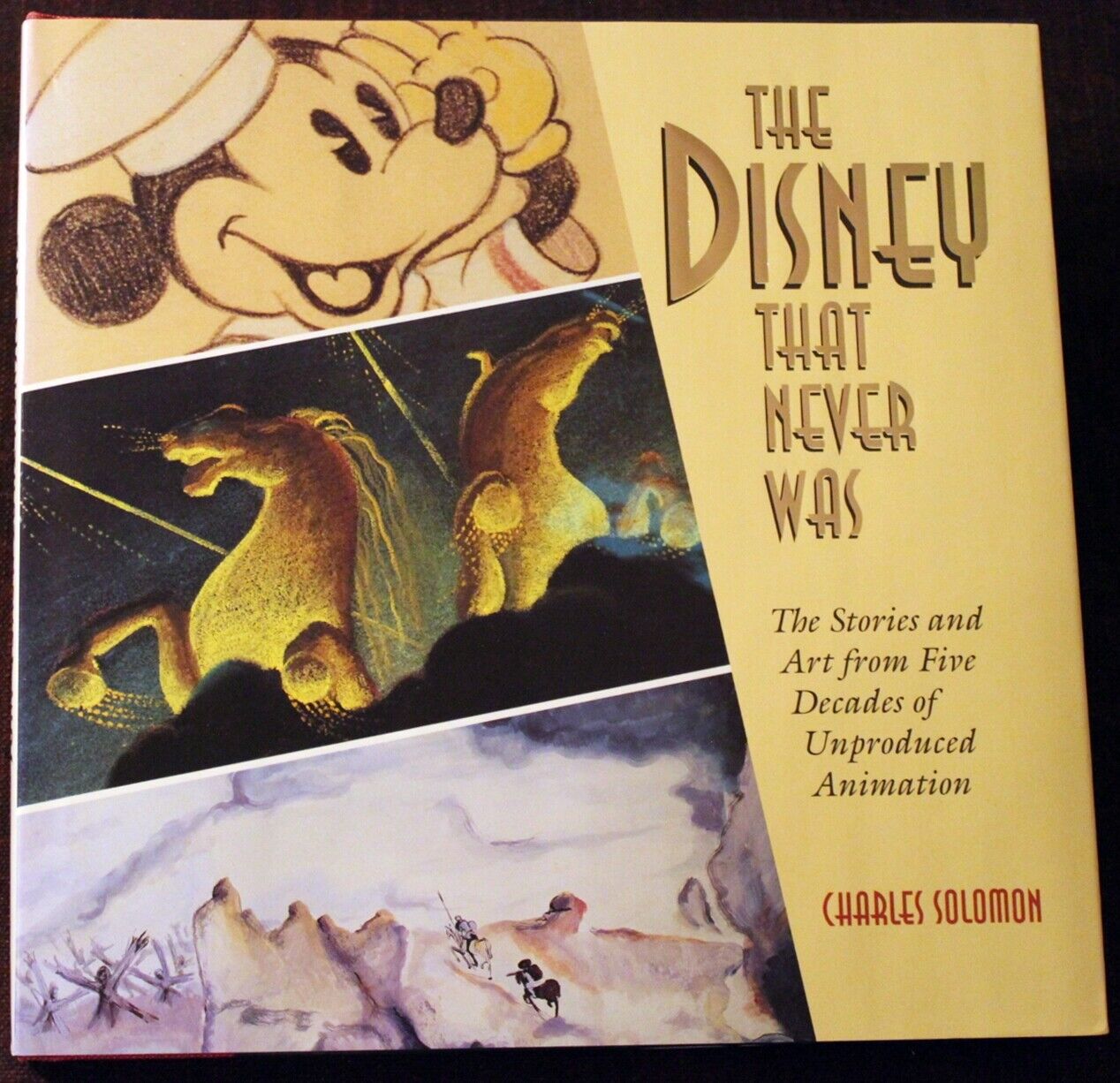 The Disney That Never Was BOOK 1995 Charles Solomon 1st Ed Walt Disney Animation