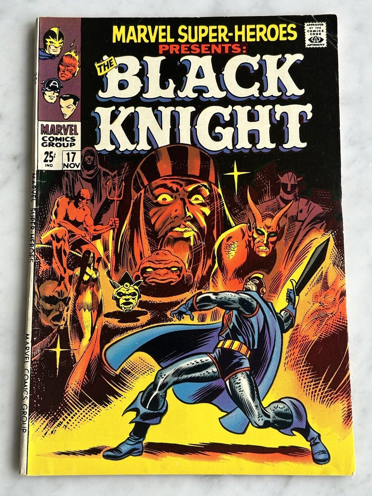 Marvel Super-Heroes #17 F/VF 7.0 Black Knight (Marvel, 1968) AC