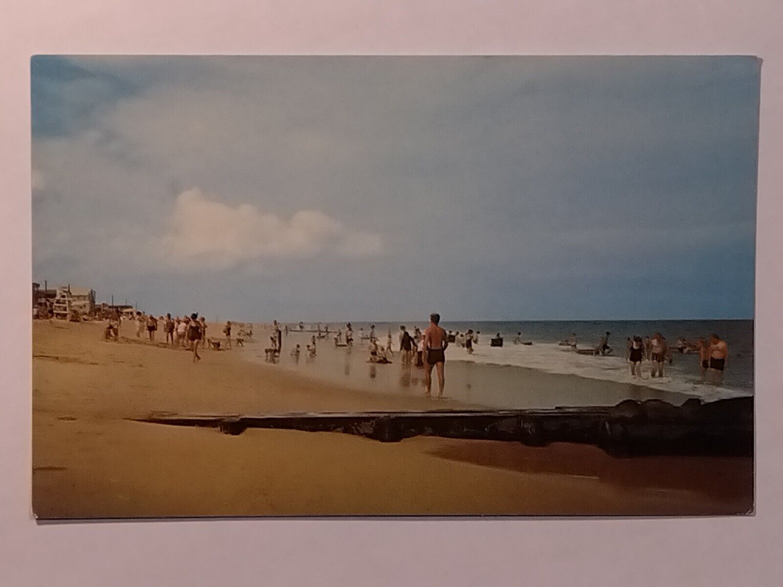 Greetings From Bethany Beach People Swimming  Postcard
