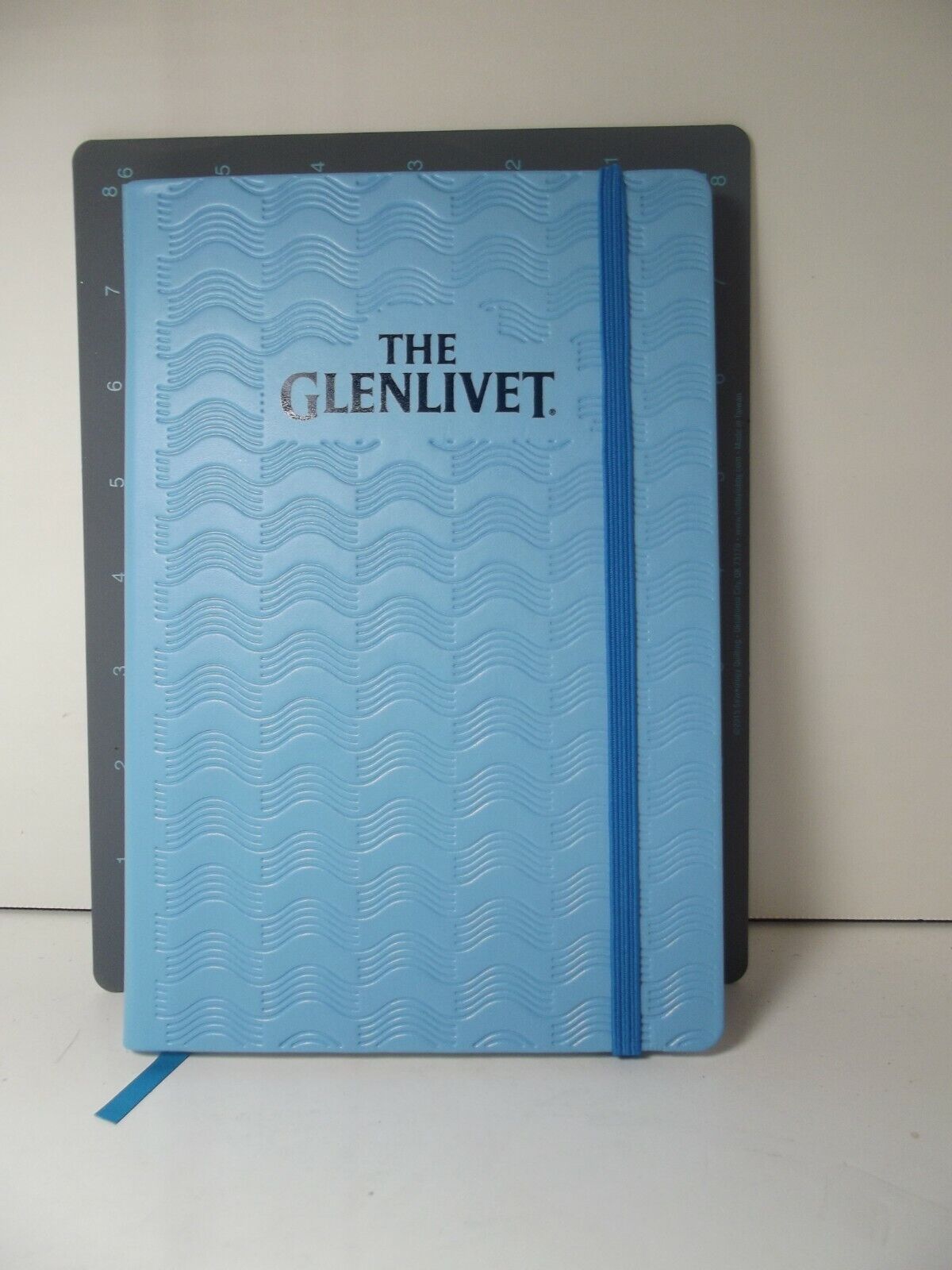 Glenlivet Scotch Whisky Lite Blue Blank Notebook   5 1/4 x 8 3/8 NEW