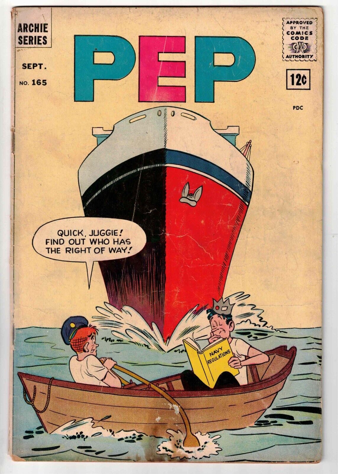 PEP COMICS #165 1963 EARLY JOSIE APPEARANCE DECARLO ART SILVER AGE