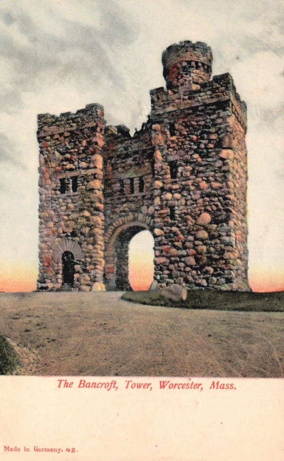 Vintage Postcard 1907 The Bancroft Tower Stones Worcester Massachusetts MA