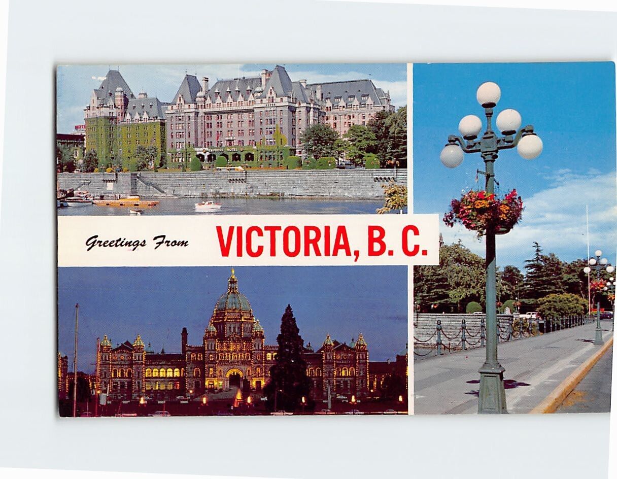 Postcard Greetings From Victoria Canada
