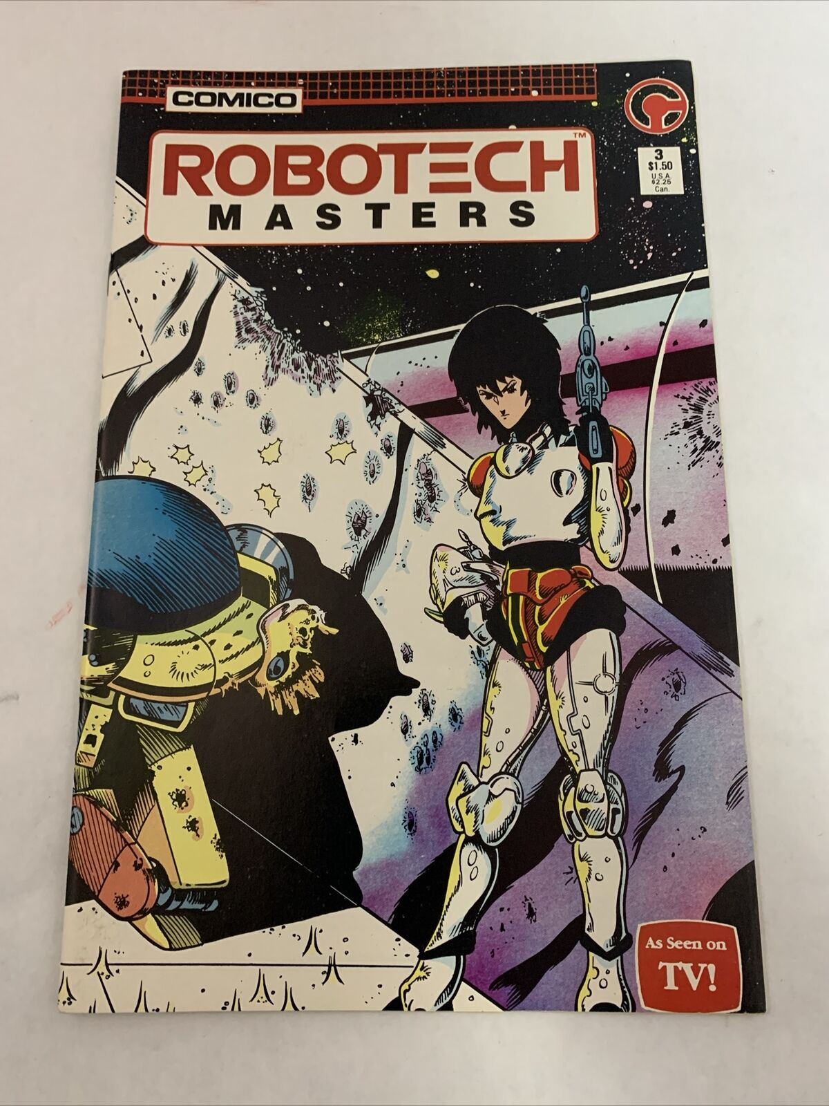 ROBOTECH Masters # 3 Comico 1988  Vintage 80s Anime Dana Sterling