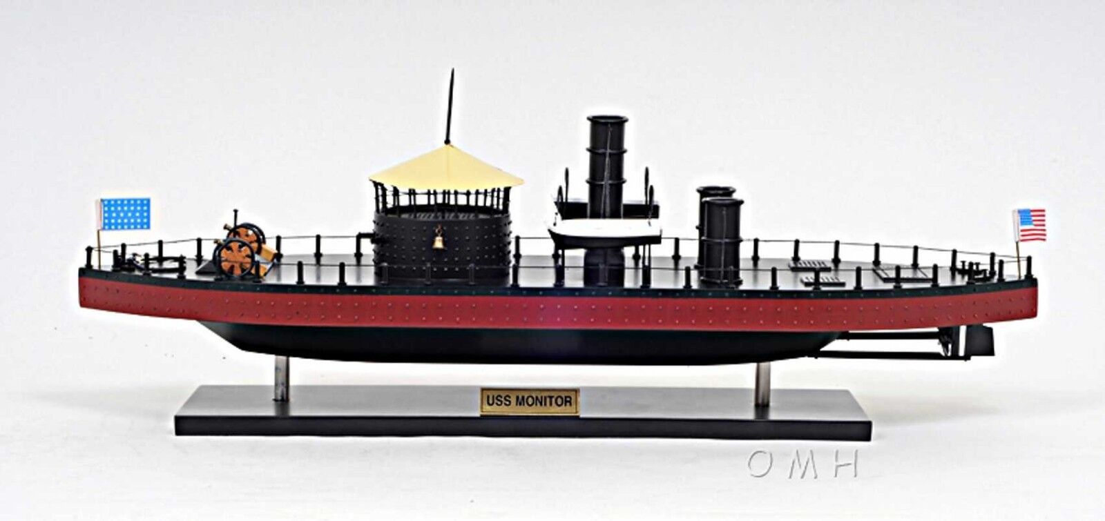 Handmade Ship Model - USS Monitor - Fully Assembled