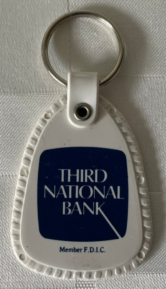 Vintage 1888 ~ 1988 THIRD NATIONAL BANK Sevierville Sevier County KEYCHAIN